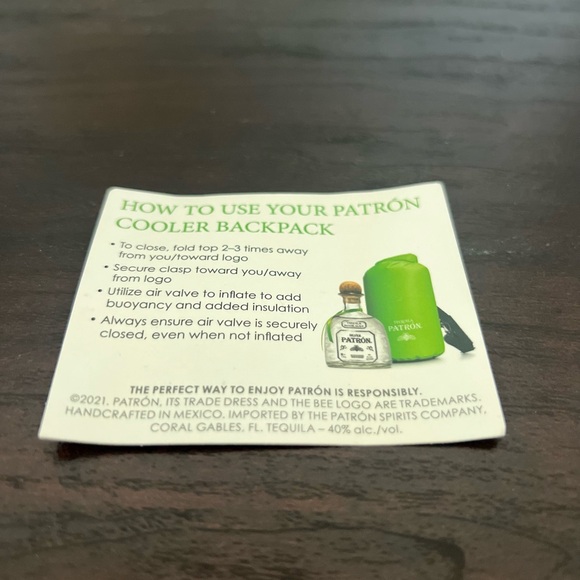 Patron Tequila Dry Insulated cooler bag. - Picture 2 of 8